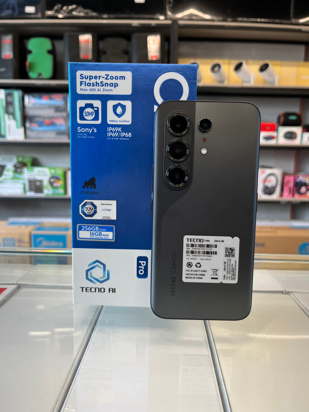 TECNO CAMON 50 PRO 256GB/8GB + 8GB DE RAM