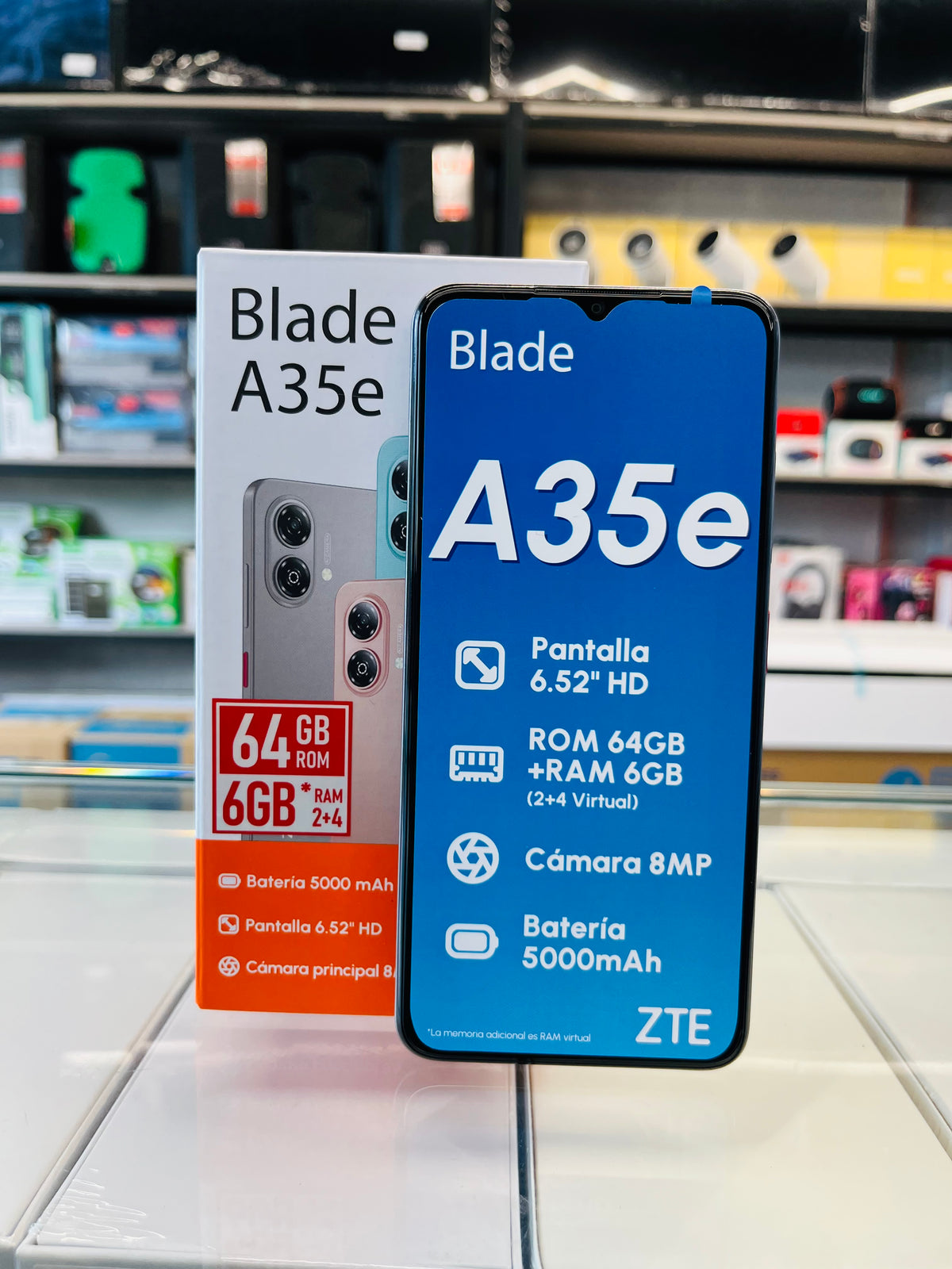 ZTE BLADE A35E 64GB/3GB + 3GB DE RAM